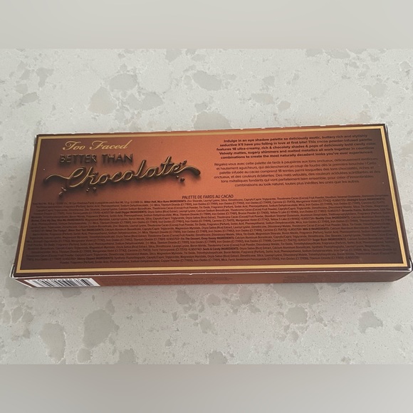 Too Faced Better Than Chocolate Cocoa Infused Eye Shadow Palette 18 Colors- New - Picture 10 of 11
